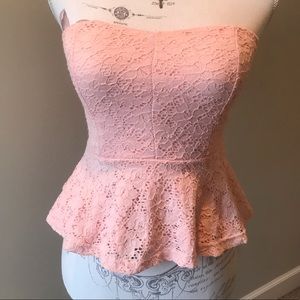 Ambiance Strapless Lace Top